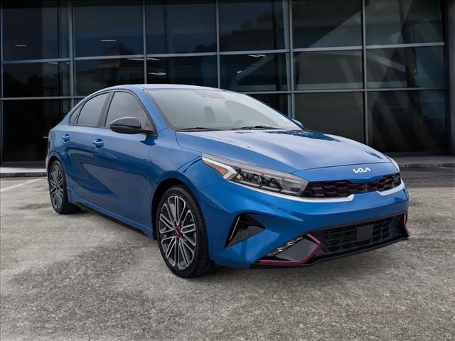 Blue 2022 Kia Forte GT FWD Sedan Front-Wheel Drive 7-Speed Automatic