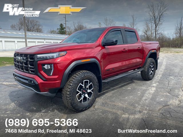 Volcanic Red Tintcoat 2024 GMC Canyon Pickup Truck Four-Wheel Drive 8-Speed Automatic