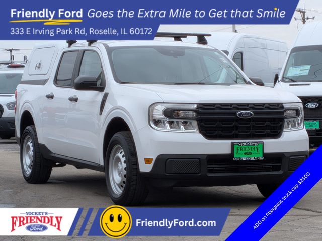 Oxford White 2022 Ford Maverick XL SuperCrew FWD Pickup Truck Front-Wheel Drive 8-Speed Automatic