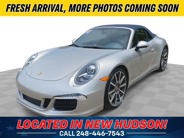Gray (Platinum Silver Metallic) 2013 Porsche 911 Carrera 4S Cabriolet AWD Convertible All-Wheel Drive 7-Speed Automatic