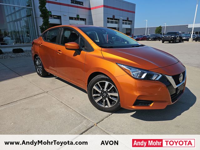 Orange Metallic 2022 Nissan Versa Sedan Front-Wheel Drive Continuously Variable Transmission
