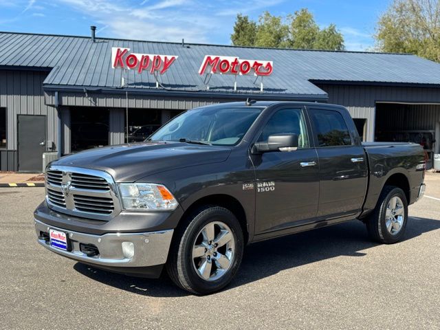 Gray (Granite Crystal Metallic Clearcoat) 2017 RAM 1500 Big Horn Crew Cab 4WD Pickup Truck Four-Wheel Drive 8-Speed Automatic