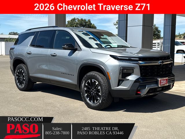Sterling Gray Metallic 2026 Chevrolet Traverse SUV / Crossover Four-Wheel Drive 8-Speed Automatic