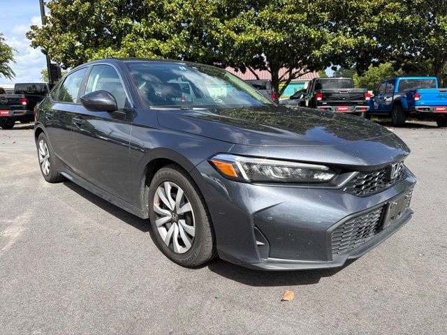Crystal Black Pearl 2025 Honda Civic Sedan Front-Wheel Drive Continuously Variable Transmission