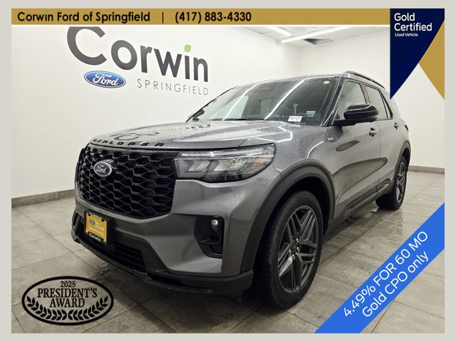 Carbonized Gray Metallic 2025 Ford Explorer ST-Line AWD SUV / Crossover All-Wheel Drive Automatic