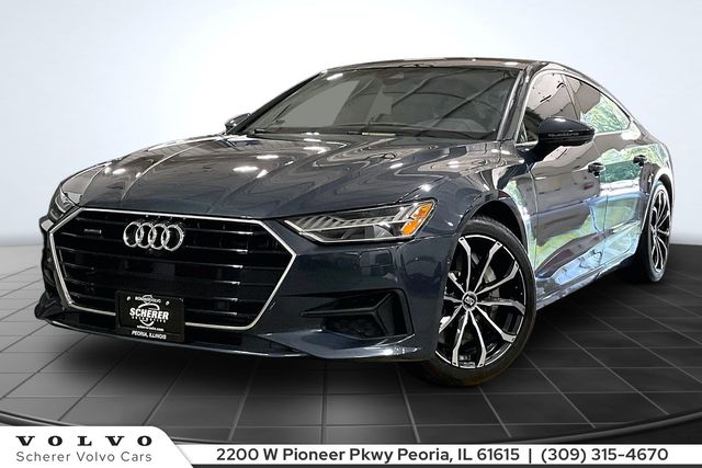 Triton Blue 2019 Audi A7 Sedan All-Wheel Drive 7-Speed Automatic