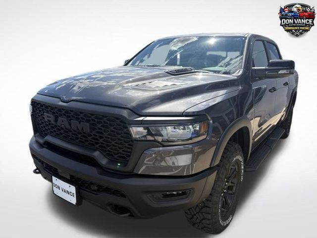 Gray (Granite Crystal Metallic Clearcoat) 2026 RAM 1500 Rebel Crew Cab 4WD Pickup Truck Four-Wheel Drive 8-Speed Automatic