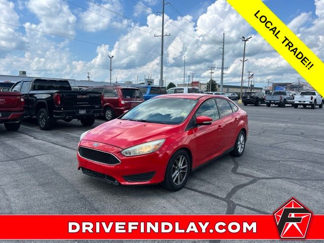 Red 2016 Ford Focus Sedan Front-Wheel Drive