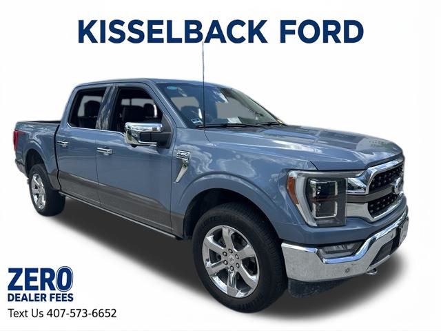 Blue (Azure Gray Metallic Tri-Coat) 2023 Ford F-150 Pickup Truck Four-Wheel Drive Automatic