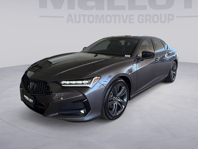 Gray 2023 Acura TLX FWD with A-Spec Package Sedan Front-Wheel Drive Automatic