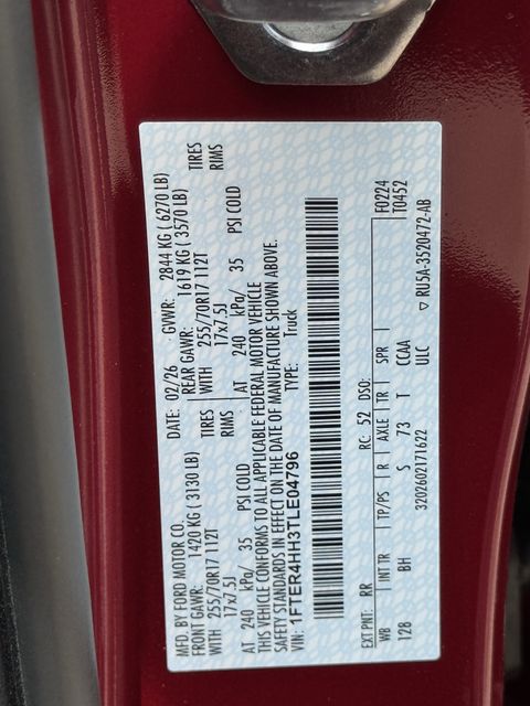 New 2026 Red Ford XLT image 21