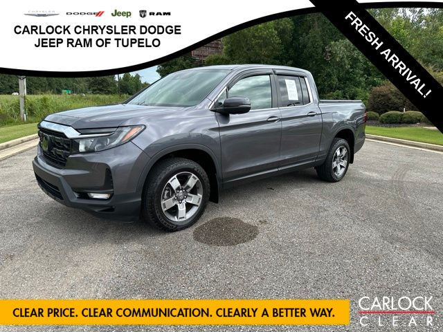 Gray (Modern Steel) 2024 Honda Ridgeline Pickup Truck All-Wheel Drive 9-Speed Automatic