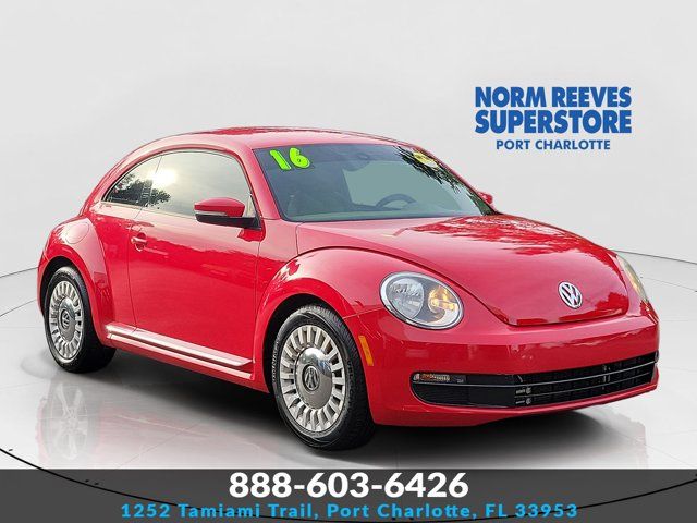 Red 2016 Volkswagen Beetle Hatchback Front-Wheel Drive 6-Speed Automatic
