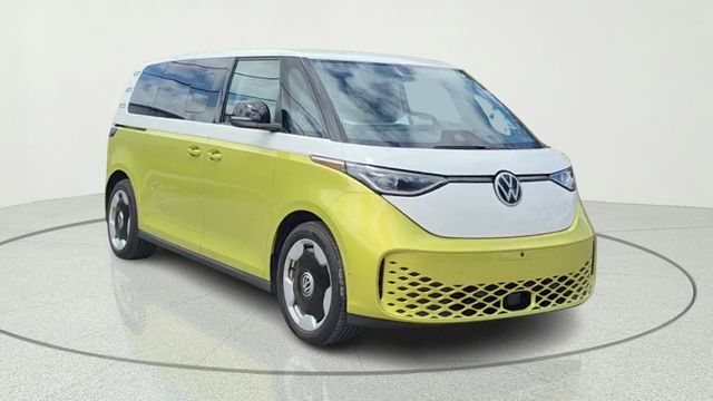 Yellow 2025 Volkswagen ID.Buzz Pro S Plus 4Motion Minivan All-Wheel Drive Automatic