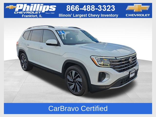 Pure White 2024 Volkswagen Atlas SUV / Crossover Front-Wheel Drive 8-Speed Automatic