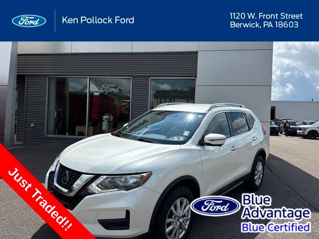 Pearl White 2018 Nissan Rogue SUV / Crossover All-Wheel Drive Continuously Variable Transmission