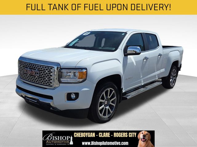 Summit White 2018 GMC Canyon Denali Crew Cab 4WD Pickup Truck Four-Wheel Drive 8-Speed Automatic