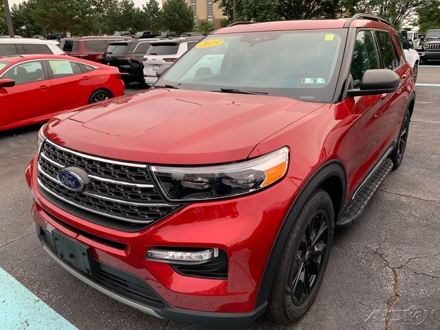 Red Metallic 2023 Ford Explorer SUV / Crossover All-Wheel Drive Automatic
