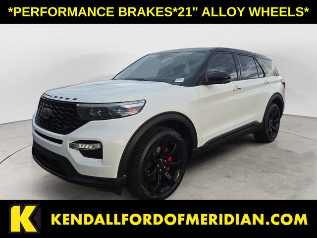 White 2022 Ford Explorer SUV / Crossover All-Wheel Drive Automatic