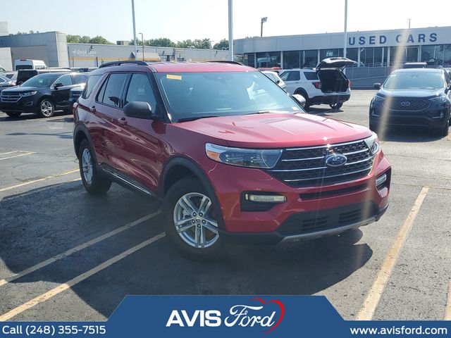 Red Metallic 2024 Ford Explorer SUV / Crossover All-Wheel Drive Automatic