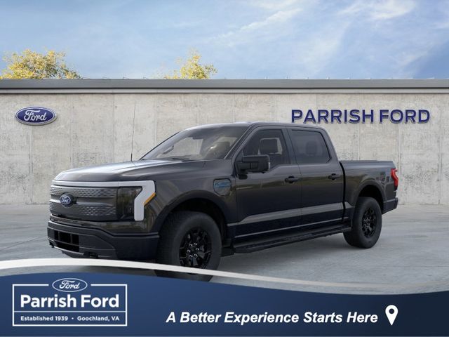 Agate Black Metallic 2025 Ford F-150 Lightning XLT SuperCrew AWD Pickup Truck All-Wheel Drive Automatic