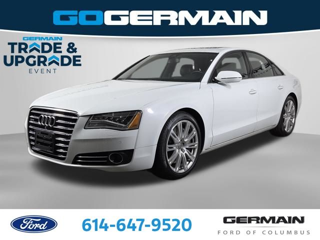 White 2014 Audi A8 4.0T quattro AWD Sedan All-Wheel Drive 8-Speed Automatic