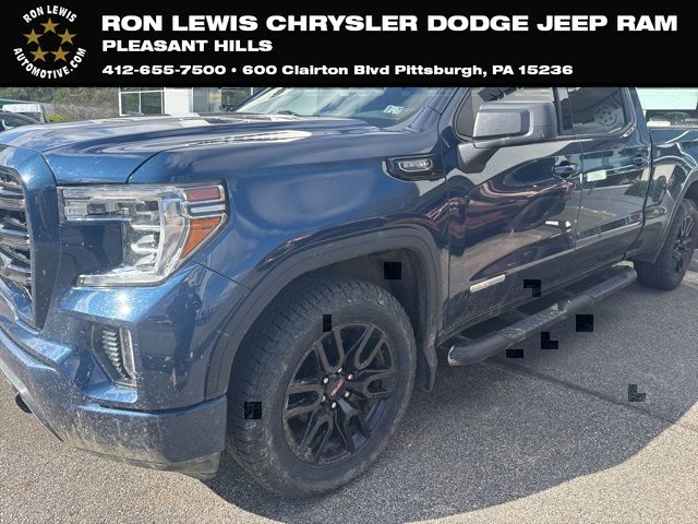 Pacific Blue Metallic 2021 GMC Sierra 1500 Elevation Crew Cab 4WD Pickup Truck Four-Wheel Drive 8-Speed Automatic