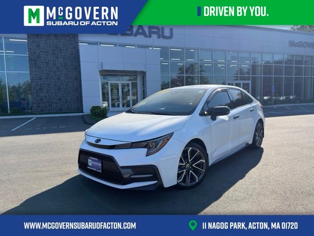 Super White 2021 Toyota Corolla Sedan Front-Wheel Drive Continuously Variable Transmission