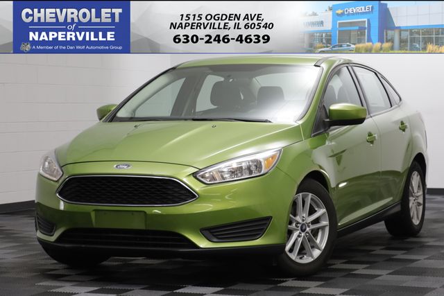 Green Metallic 2018 Ford Focus Sedan Front-Wheel Drive 6-Speed Automatic