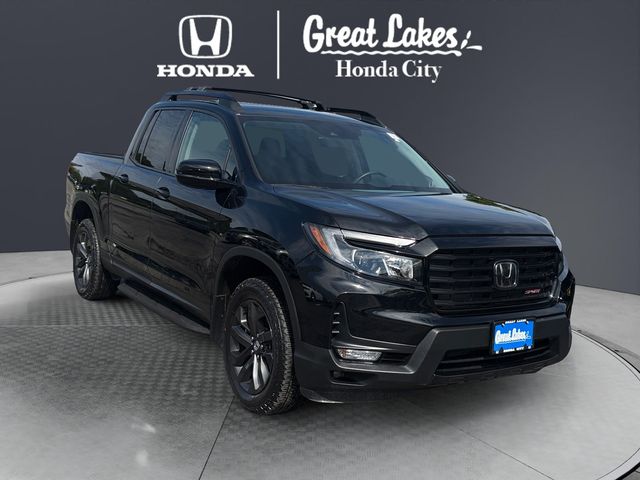 Crystal Black Pearl 2023 Honda Ridgeline Pickup Truck All-Wheel Drive 9-Speed Automatic