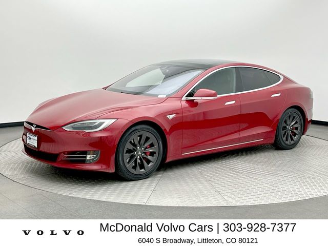 Red Multi-Coat 2016 Tesla Model S P100D AWD Sedan All-Wheel Drive 1-Speed Automatic