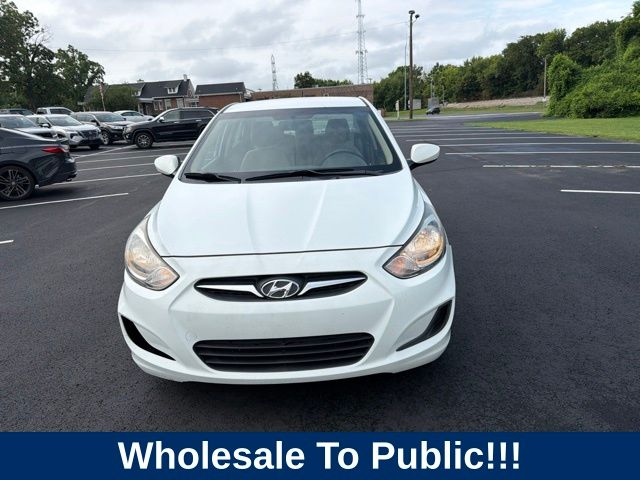Century White 2013 Hyundai Accent Sedan Front-Wheel Drive 6-Speed Automatic Overdrive