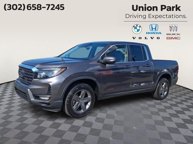 Gray 2023 Honda Ridgeline Pickup Truck All-Wheel Drive 9-Speed Automatic