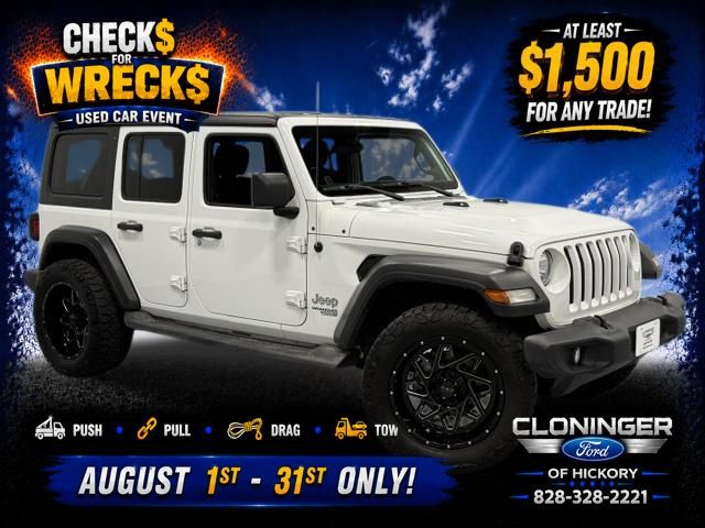 Bright White Clearcoat 2019 Jeep Wrangler SUV / Crossover Four-Wheel Drive 8-Speed Automatic