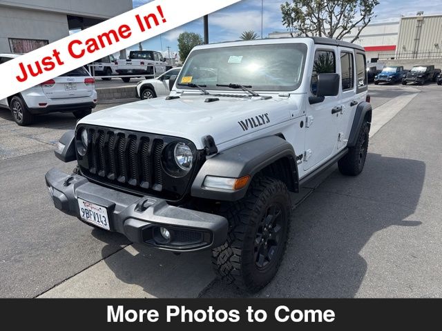Bright White Clearcoat 2022 Jeep Wrangler Unlimited Willys 4WD SUV / Crossover Four-Wheel Drive 8-Speed Automatic