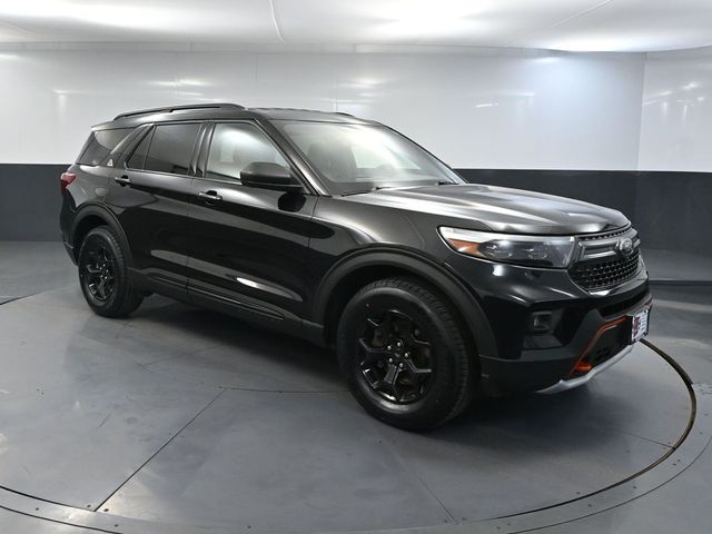 Agate Black Metallic 2022 Ford Explorer SUV / Crossover All-Wheel Drive Automatic