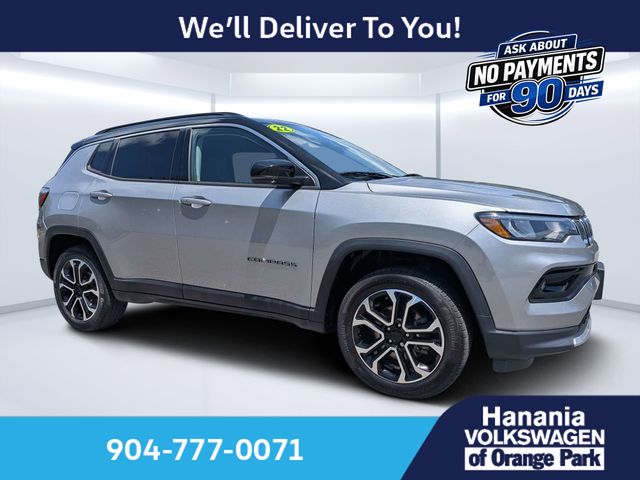Billet Silver Metallic Clearcoat 2022 Jeep Compass SUV / Crossover Four-Wheel Drive 9-Speed Automatic