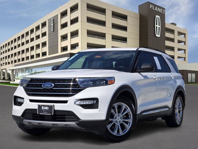 White Metallic 2021 Ford Explorer SUV / Crossover Rear-Wheel Drive Automatic