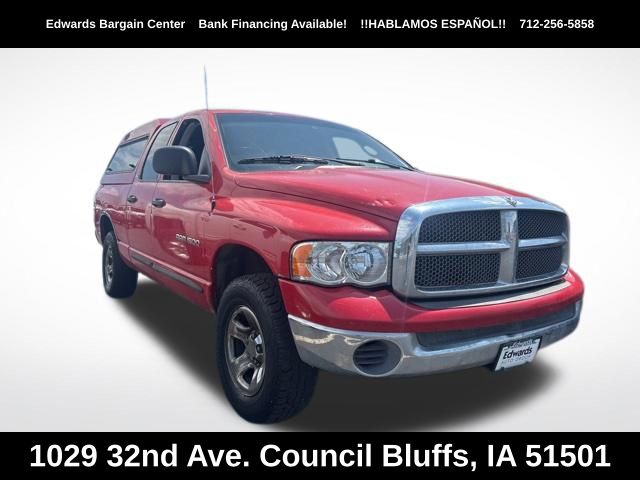 Red 2002 Dodge RAM 1500 Pickup Truck Four-Wheel Drive 4-Speed Automatic