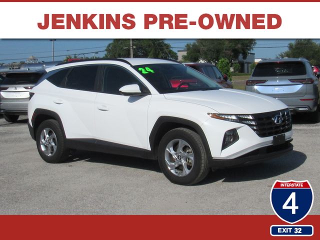 White Pearl 2024 Hyundai Tucson SUV / Crossover All-Wheel Drive 8-Speed Automatic