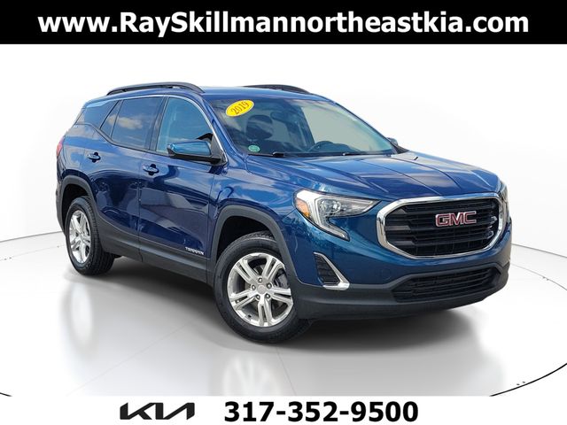 Blue Emerald Metallic 2019 GMC Terrain SLE AWD SUV / Crossover Four-Wheel Drive 9-Speed Automatic
