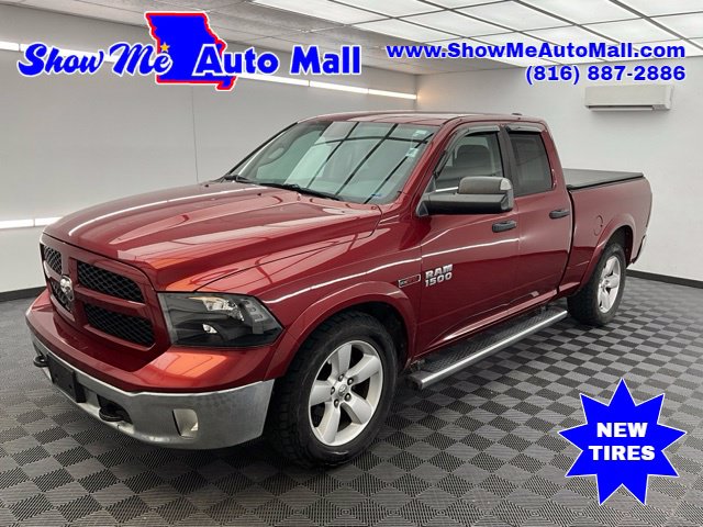 Deep Cherry Red Crystal Pearlcoat 2015 RAM 1500 Pickup Truck Four-Wheel Drive 8-Speed Automatic