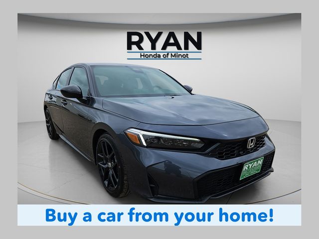 Meteorite Gray Metallic 2026 Honda Civic Hatchback Hatchback Front-Wheel Drive Continuously Variable Transmission