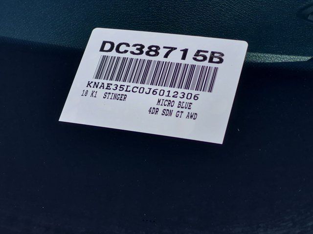 Used 2018 Kia Stinger Sedan
