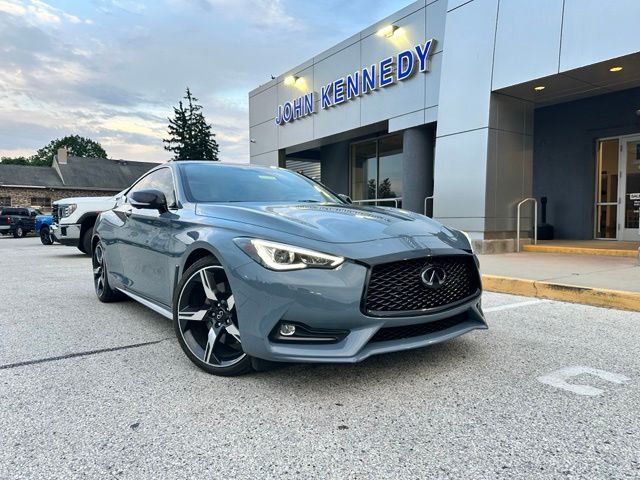 Slate Gray 2021 INFINITI Q60 Coupe All-Wheel Drive 7-Speed Automatic