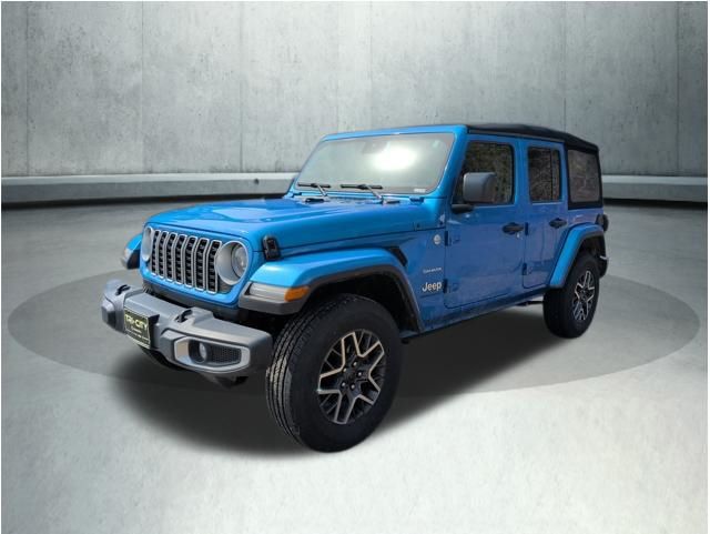 Hydro Blue Pearl Coat 2024 Jeep Wrangler SUV / Crossover Four-Wheel Drive 8-Speed Automatic