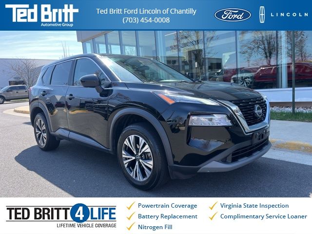 Super Black 2023 Nissan Rogue SV FWD SUV / Crossover Front-Wheel Drive Continuously Variable Transmission