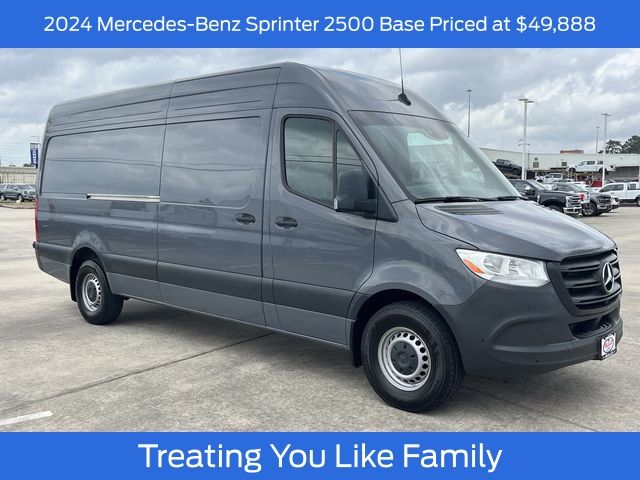 Graphite Gray 2024 Mercedes-Benz Sprinter Cargo 2500 170 High Roof RWD Van Rear-Wheel Drive 9-Speed Automatic