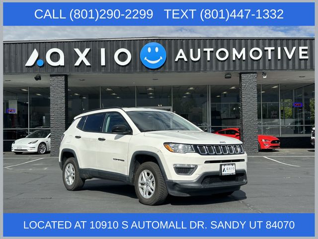White Clearcoat 2018 Jeep Compass SUV / Crossover Four-Wheel Drive 9-Speed Automatic