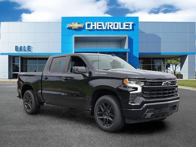 Black 2026 Chevrolet Silverado 1500 RST Crew Cab 4WD Pickup Truck Four-Wheel Drive 8-Speed Automatic